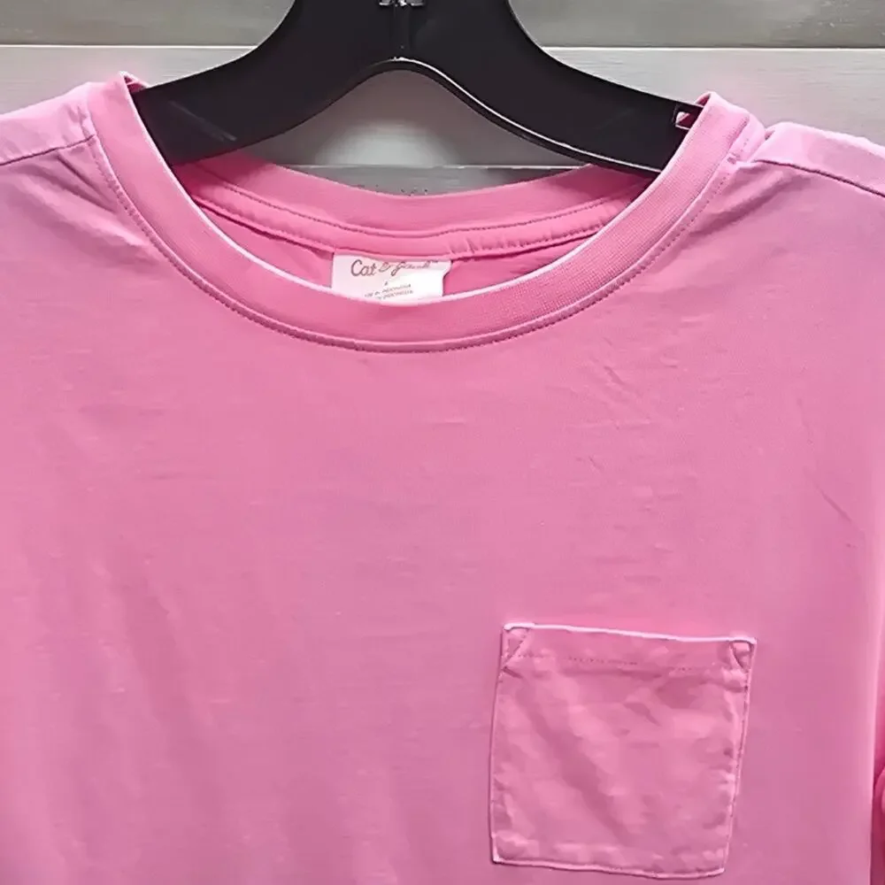 Kids' Drop Shoulder Short Sleeve T-Shirt | Cat & Jack | Large - Picture 4 of 10